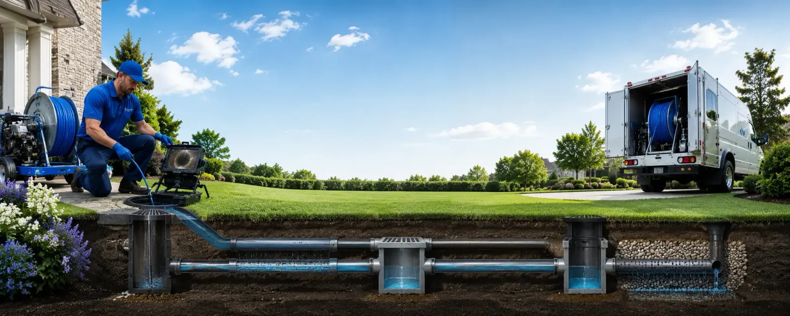 Outdoor drain cleaning information for Edison, OH